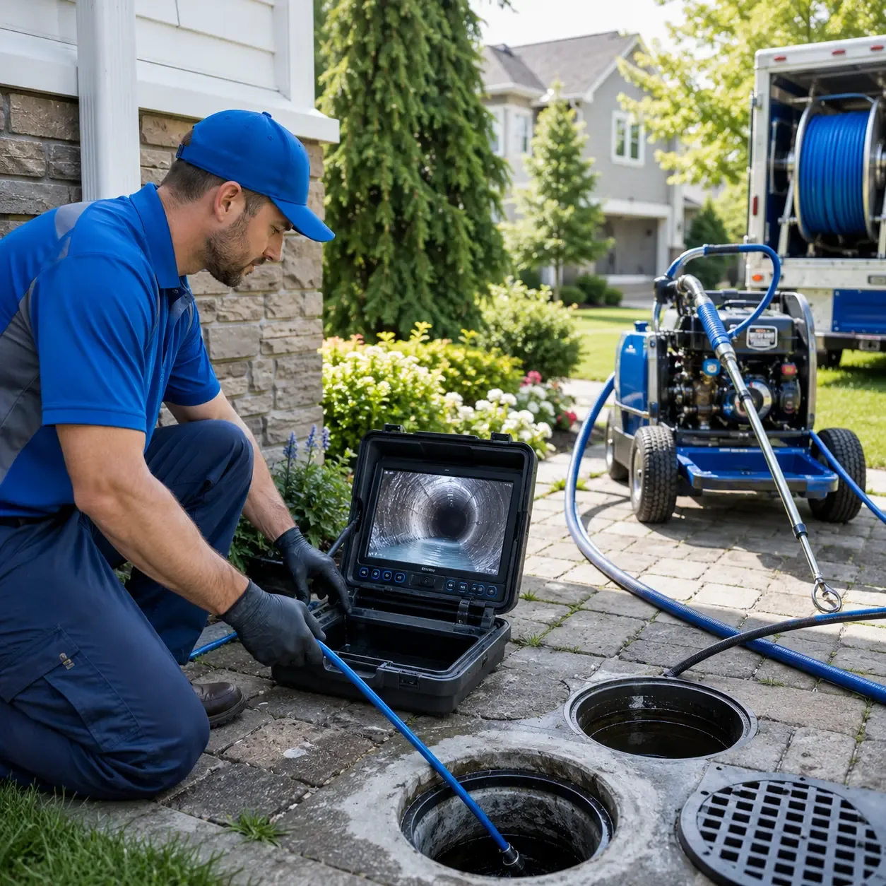 Outdoor drain cleaning professionals serving Owaneco, IL